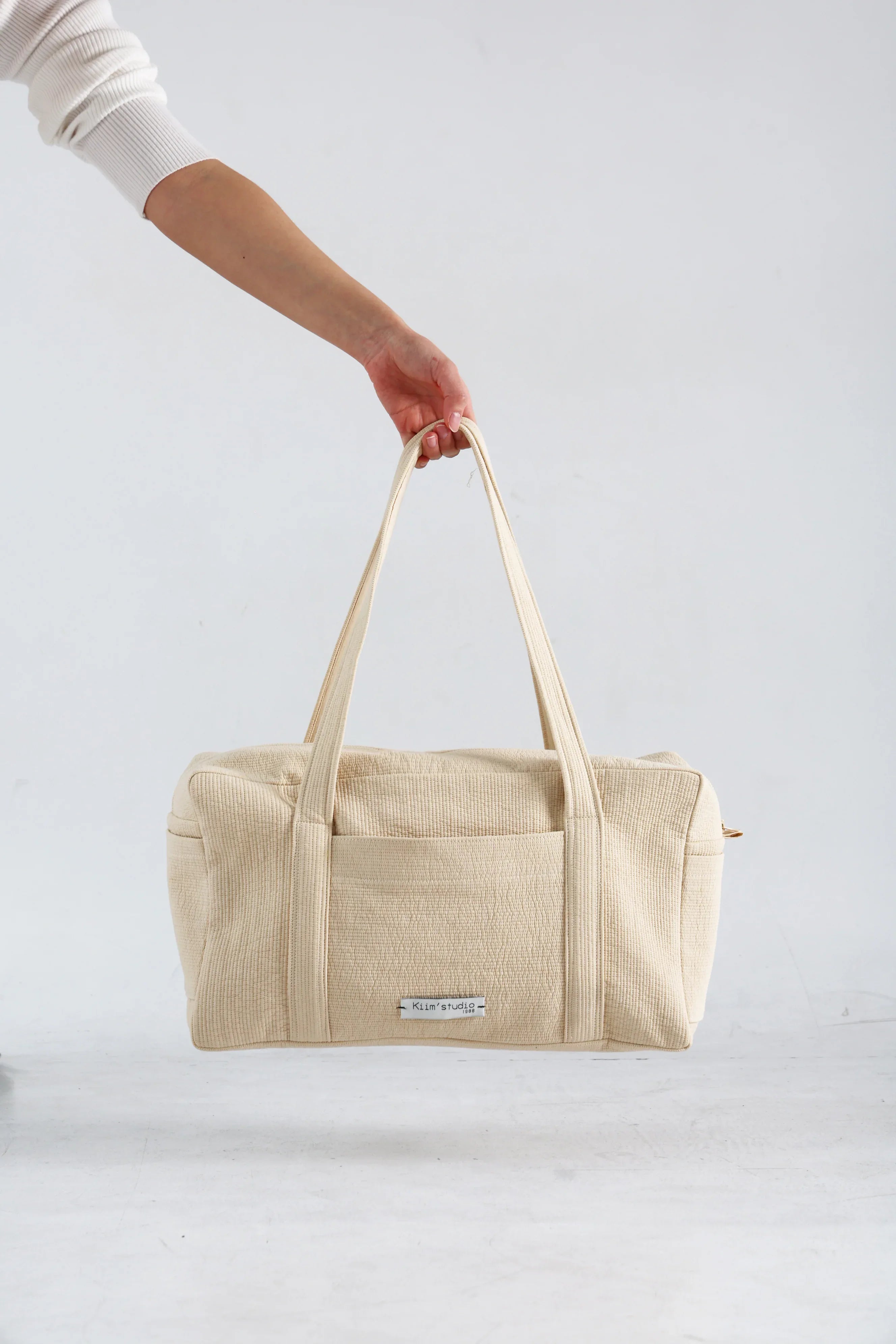 Everyday Boston Bag L | Quilted Boston Bag – Kiim' studio